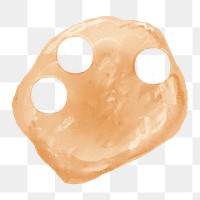 Cookie dough png sticker, transparent background