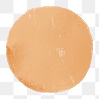 Beige circle shape png sticker, transparent background