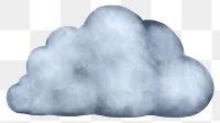 Dark cloud png weather sticker, transparent background