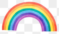 Rainbow png weather sticker, transparent background