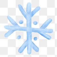 Snowflake png weather sticker, transparent background