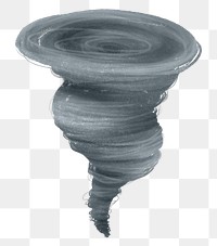 Tornado png weather sticker, transparent background