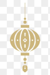 Chinese lantern png sticker, festive decoration graphic, transparent background