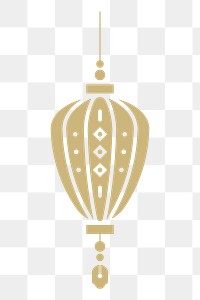 Chinese lantern png sticker, festive decoration graphic, transparent background