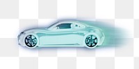 Futuristic car png advanced technology, transparent background