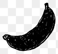 Banana fruit png sticker, transparent background