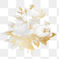 Aesthetic rose png flower sticker, transparent background, remixed by rawpixel