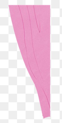 Pink curtain png sticker, corner element, transparent background