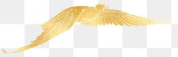 Golden dove png bird sticker, transparent background, remixed by rawpixel