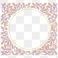 Art nouveau png ornate frame, transparent background, remixed by rawpixel