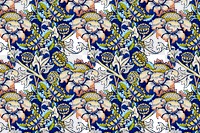 Floral pattern png William Morris’s famous Art Nouveau artwork sticker, transparent background, remixed by rawpixel