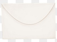 White envelope png sticker, stationery illustration, transparent background