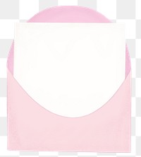 Pink invitation card png sticker, envelope, stationery graphic, transparent background