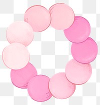 Baby teether toy png sticker, pink graphic, transparent background