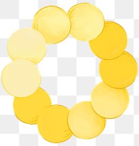 Baby teether toy png sticker, yellow graphic, transparent background