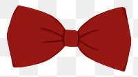 Red bow-tie png sticker, apparel graphic, transparent background