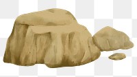 Rocks png nature sticker, transparent background