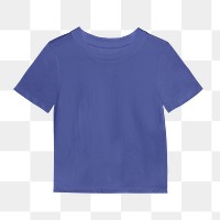 Blue t-shirt  png sticker, fashion transparent background