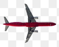 Airplane png sticker, transparent background