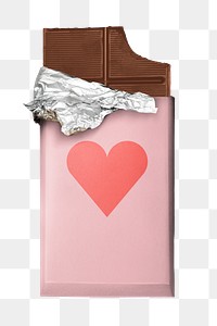 Chocolate bar png sticker, transparent background