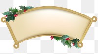 Christmas banner png frame sticker, transparent background