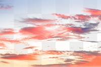 PNG colorful clouds & sky overlay, transparent background