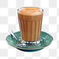 Caffè mocha png sticker, transparent background