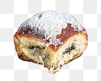 Sourdough cake bun png sticker, transparent background