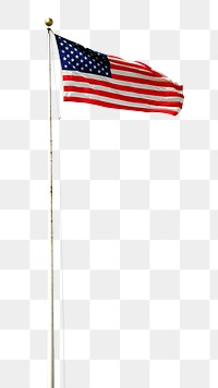 American flag  png sticker, transparent background