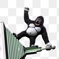 King Kong toy  png sticker, transparent background