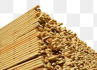 Wood stacked png sticker, transparent background