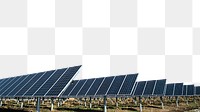 Solar panels png border, transparent background