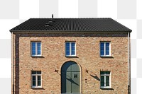 Brick house png sticker, transparent background