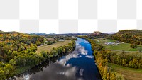 PNG sky reflection & canal,  border, transparent background