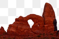 PNG sandstone arch border, transparent background