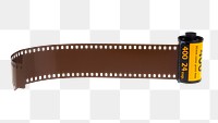 Analog film roll png sticker, transparent background