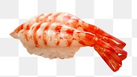 Sweet shrimp sushi png sticker, transparent background