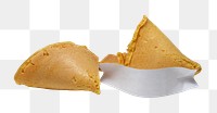 Fortune cookies png sticker, transparent background