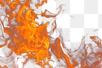 Blazing flame png effect, transparent background