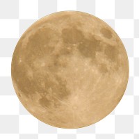 Full moon png sticker, transparent background