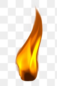 Matchstick flame png sticker, transparent background