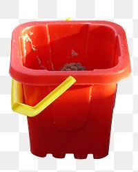 Sand bucket png sticker, transparent background