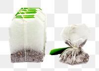 Tea bags png sticker, transparent background