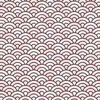 Japanese wave png seamless pattern, transparent background