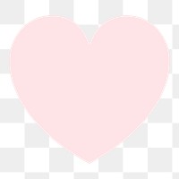 Pink heart badge png sticker, transparent background