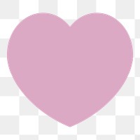 Pink heart badge png sticker, transparent background