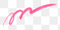 Pink brush stroke png sticker, transparent background