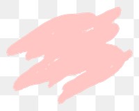 Pink brush stroke png sticker, transparent background