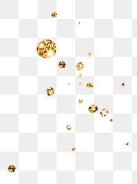 Gold specks png, glitter sticker, transparent background