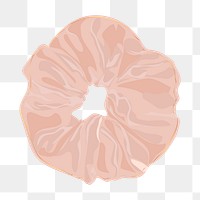 PNG pink scrunchie sticker, transparent background